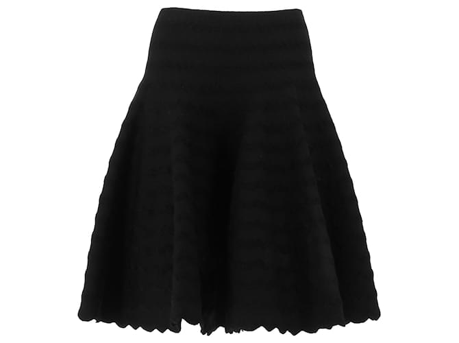 Alaïa ALAIA Faldas T.fr 40 Lana Negro  ref.1335610