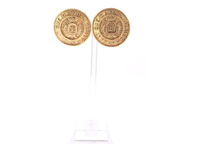 CHANEL  Earrings T.  gold plated Golden Gold-plated  ref.1335611