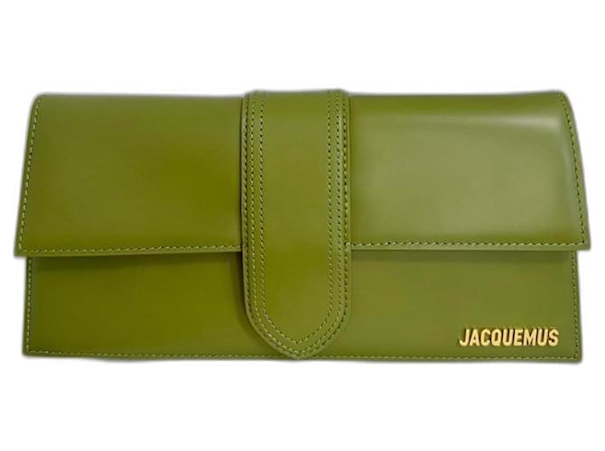 Jacquemus child long Light green Ostrich leather  ref.1335749