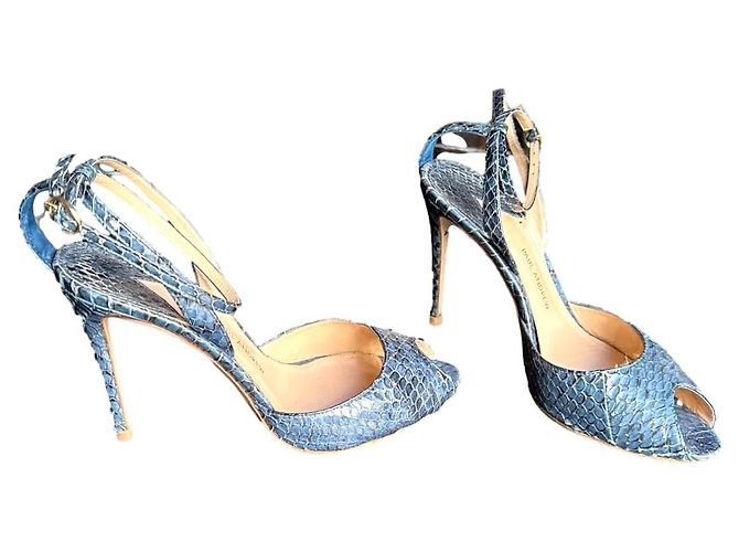 Paul Andrew Python Sandalen Blau