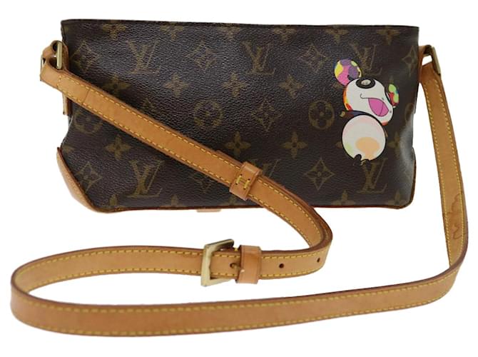 LOUIS VUITTON Monogram panda Trotteur Sac à bandoulière M51241 LV Auth am6046 Toile Monogramme  ref.1335868