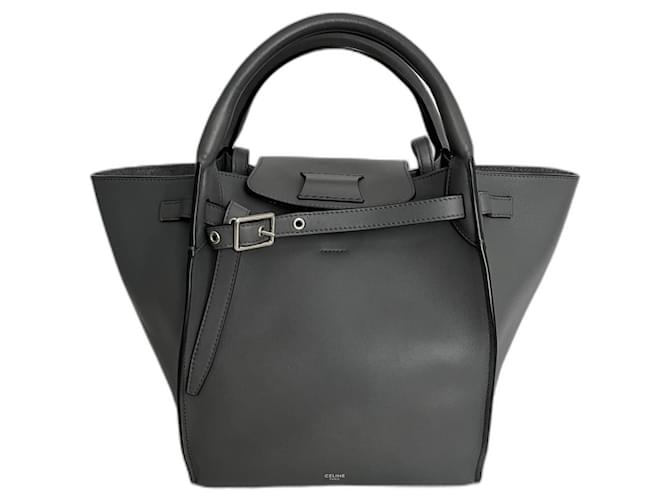 Céline Celine small Big Bag Grey Leather  ref.1335925