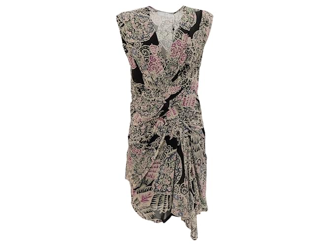 Autre Marque Iro – Rolina-Kleid, schwarz/mehrfarbig Mehrfarben Seide  ref.1335936