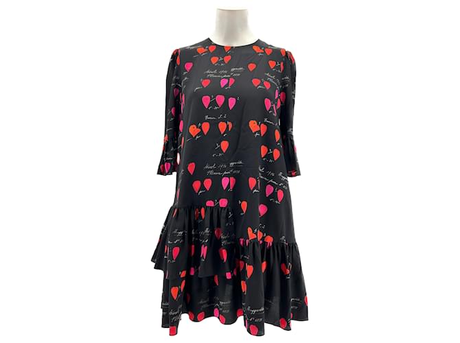 ALEXANDER MCQUEEN  Dresses T.it 40 silk Black  ref.1336029