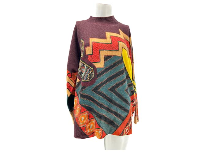 ETRO  Knitwear T.it 36 Wool Multiple colors  ref.1336033