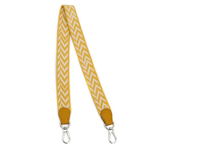 Trim Hermès Yellow Jaune de Naples Canvas Strap Cloth Cloth