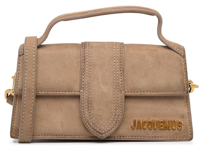 Jacquemus Brown Le Bambino Beige Suede Leather  ref.1336165