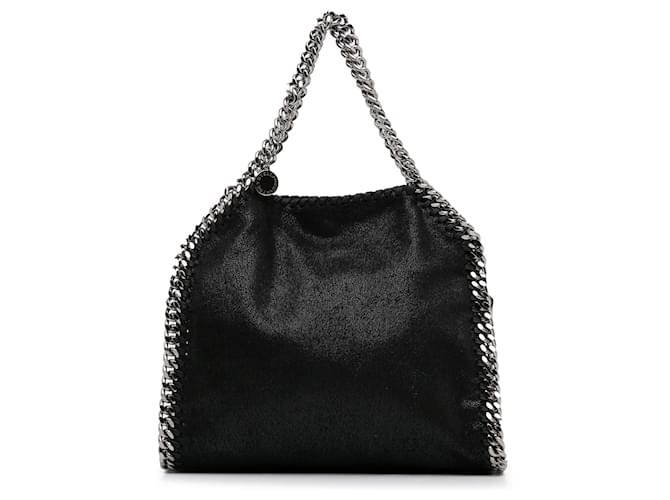 Stella Mc Cartney Bolso satchel Stella McCartney Mini Falabella negro Paño  ref.1336173