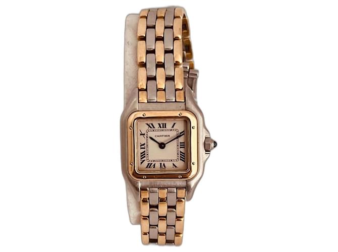 Cartier Gold and steel Silvery Yellow gold  ref.1336184