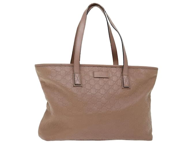 GUCCI Sac à bandoulière Guccissima en toile GG Rose 211137 auth 70763  ref.1336206