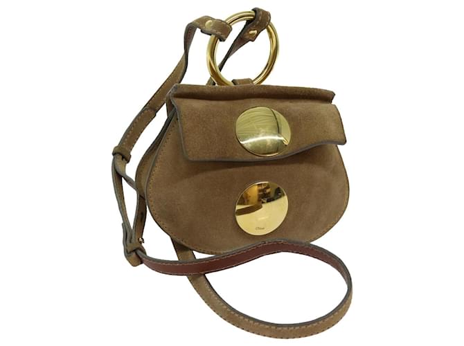 Chloé Chloe Borsa A Tracolla Camoscio Beige Aut 70181 Svezia  ref.1336230