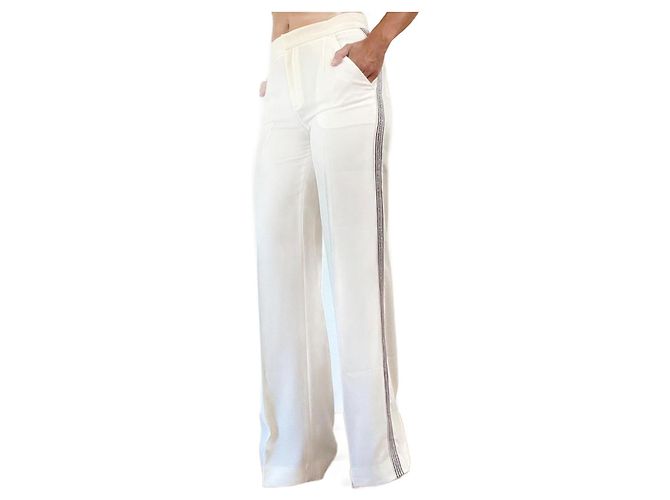 Iro white trousers acetate