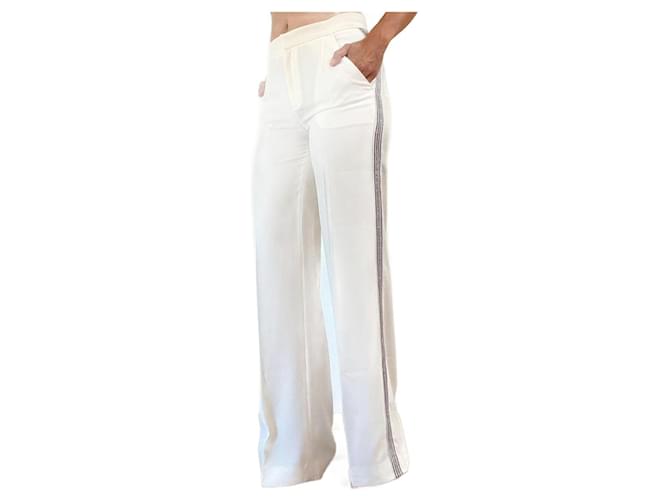Pantalon Iro Acetate Blanc  ref.1336338