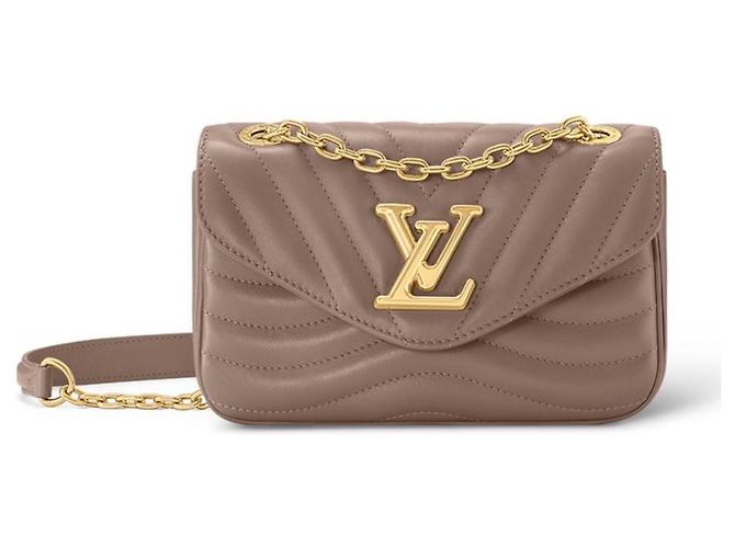 Louis Vuitton Bolsa de corrente LV New Wave PM nova Bege