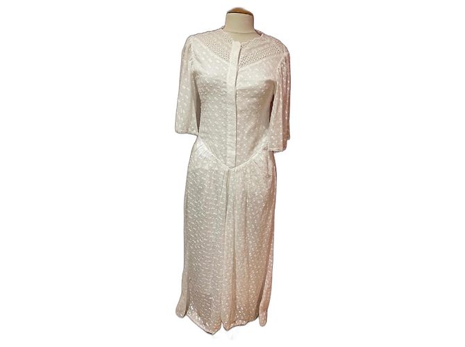 Abito Isabel Marant Etoile Turin Bianco in Cotone