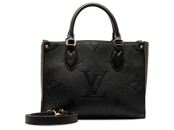 Louis Vuitton On The Go PM Leder-Einkaufstasche M45653 in guter Kondition  ref.1336396