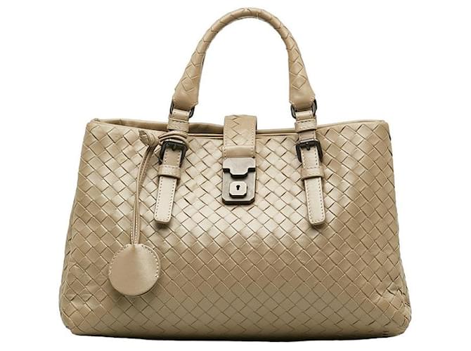 Bottega Veneta Intrecciato Roma Sac à main Sac à main en cuir en état moyen  ref.1336399