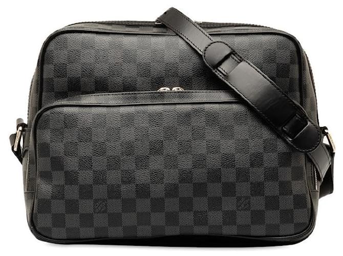 Bolsa de ombro Louis Vuitton Damier Graphite Io N45252 em boa condição Lona  ref.1336435