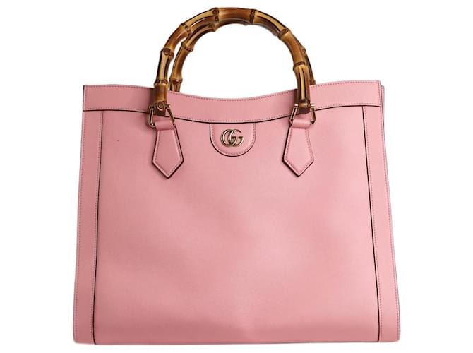 Gucci Rosa Diana-Tasche mit Henkel Pink Leder  ref.1336486