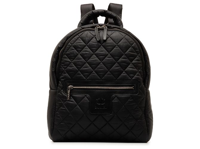Chanel – Schwarzer Coco Cocoon Nylon-Rucksack