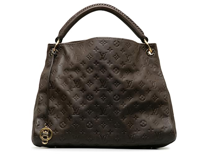 Louis Vuitton Brown Monogram Empreinte Artsy MM Dark brown Leather  ref.1336565