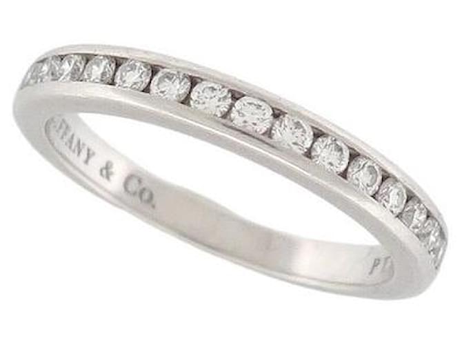 BAGUE TIFFANY & CO ALLIANCE SETTING 16183334 T51 PLATINE DIAMANTS 0.24CT Argenté  ref.1336639