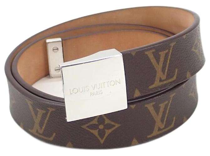 Louis Vuitton Santulle Carre Belt Cinto de lona M6801W em bom estado  ref.1336679