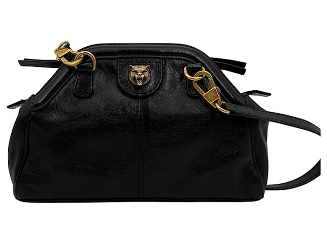 Gucci Rebelle GG Marmont shoulder bag black / good Leather  ref.1336744