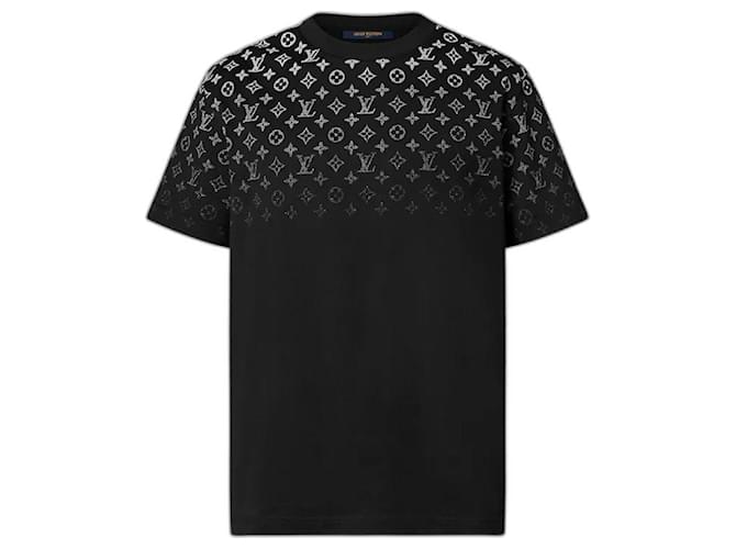 Louis Vuitton LV Gradient T-Shirt neu Schwarz Baumwolle  ref.1336774
