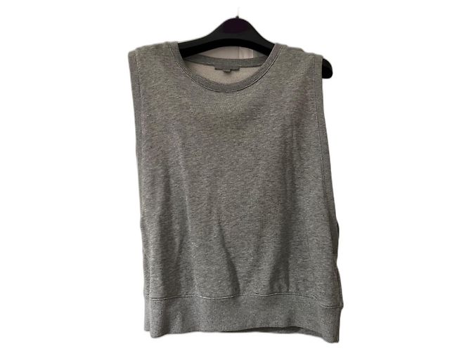 Camiseta de algodón gris Cos