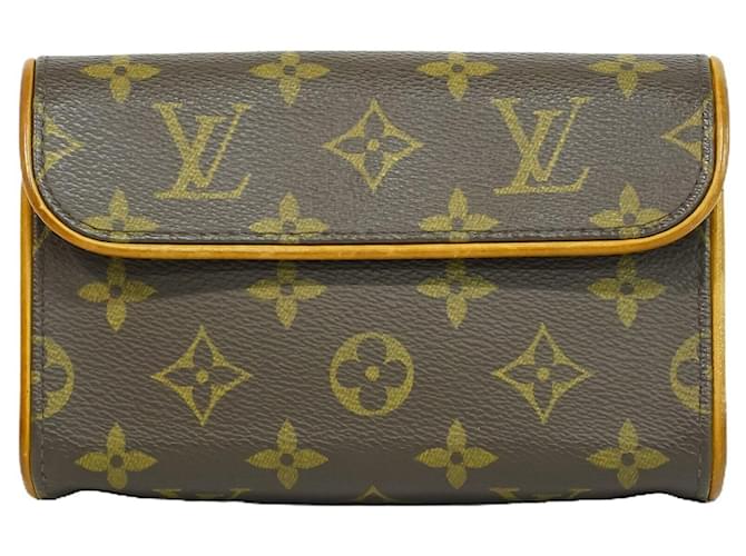 Louis Vuitton Pochette Florentine Brown Cloth  ref.1336874
