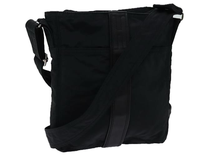Hermès HERMES Acapulco Bandouliere MM Shoulder Bag Nylon Black Auth bs13399  ref.1337000