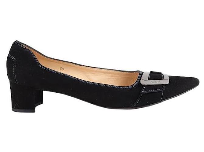 Tod's Leather Heels Black  ref.1337093