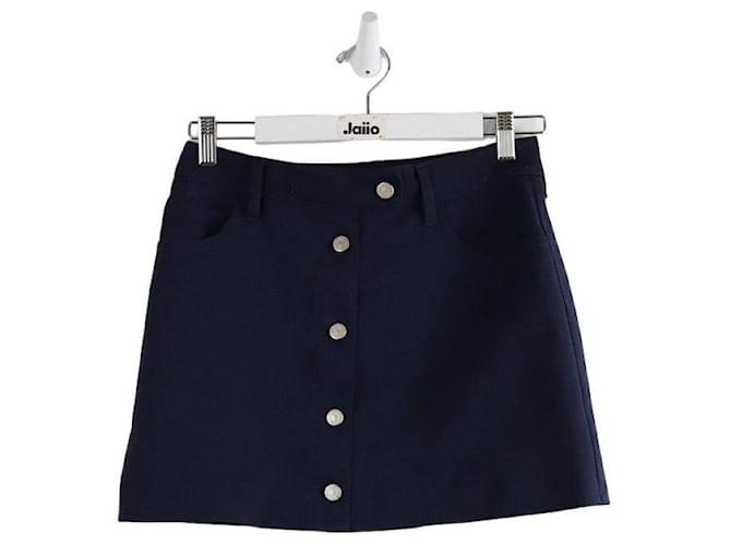 Courreges Minifalda azul Poliéster  ref.1337103