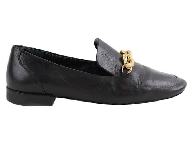 Tory Burch Leather loafers Black  ref.1337117