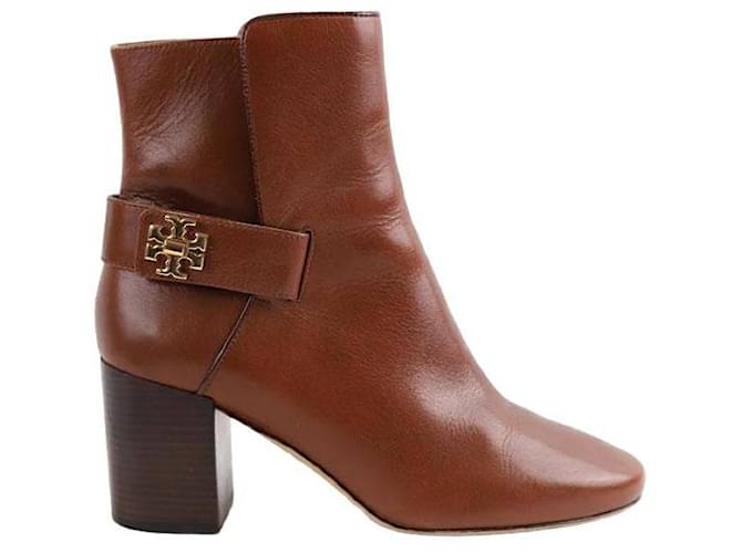 Tory Burch Leather boots Brown  ref.1337120