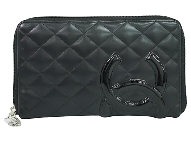 Chanel Cambon Nero Pelle  ref.1337147