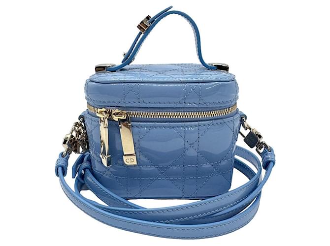 Dior Vanity Blue Patent leather  ref.1337288