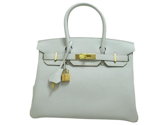 Hermès HERMES BIRKIN 30 Cuir Gris  ref.1337382