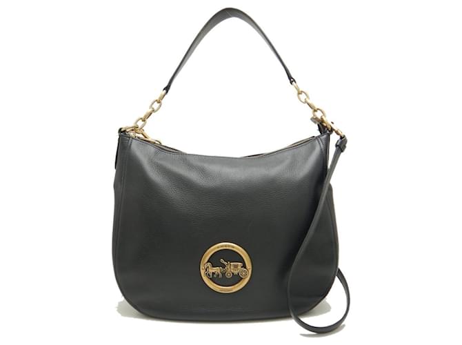 Coach Navy blue Leather  ref.1337506