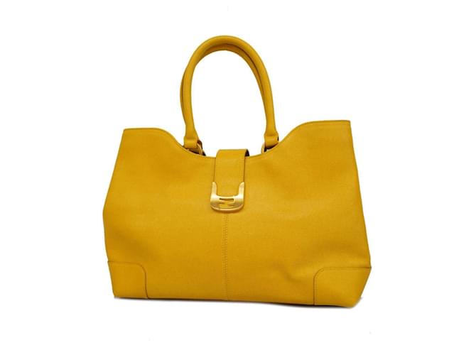 Fendi Yellow Leather  ref.1337561