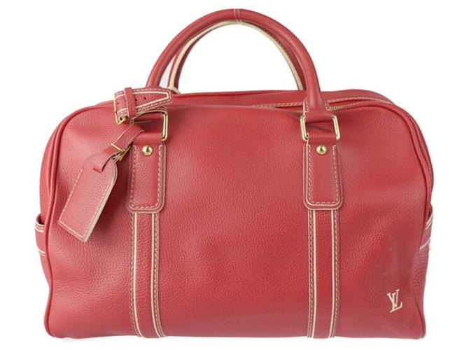 Louis Vuitton Carryall Red Leather  ref.1337592
