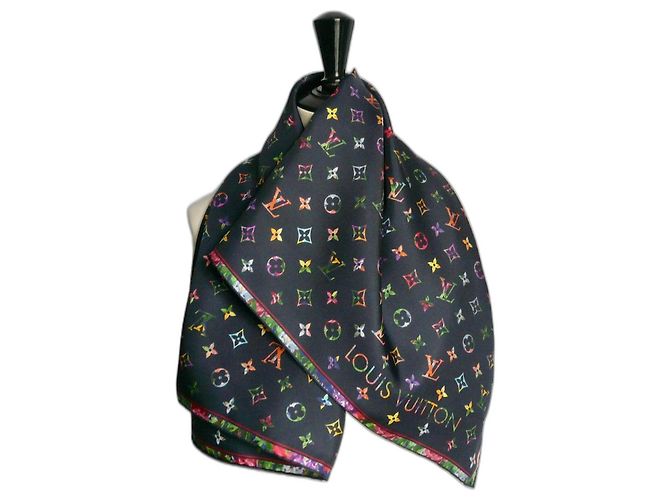 Pañuelo de seda Louis Vuitton LV Garden nuevo de 90 cm. Multicolor