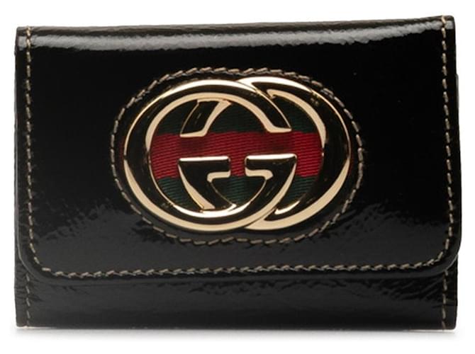 Gucci - Cuir vernis Noir  ref.1337717