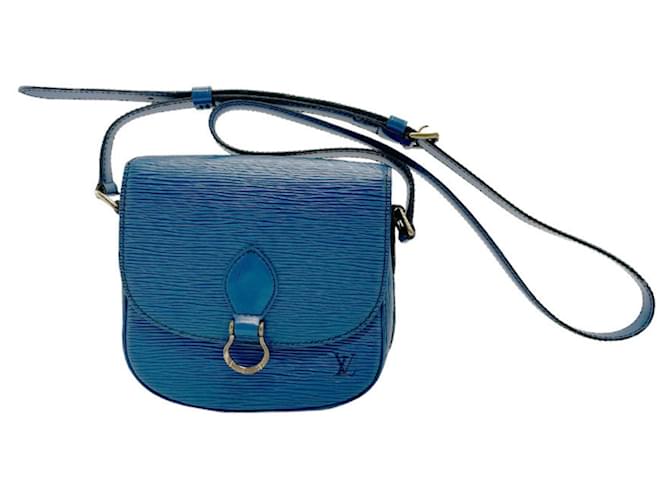 Louis Vuitton Saint Cloud Blue Leather  ref.1337736