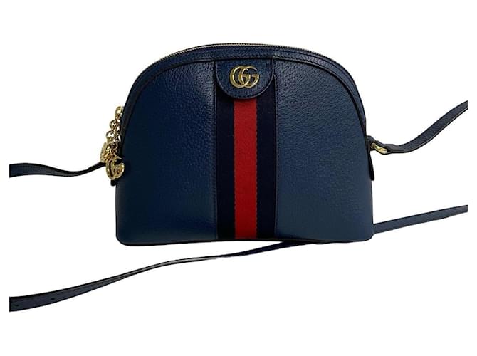 Gucci Ophidia Cuir Bleu Marine  ref.1337789