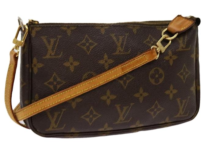 Louis Vuitton Pochette Accessoire Castaño Lienzo  ref.1337926