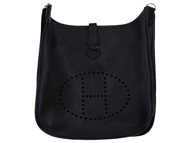 Hermès Evelyne Black Leather  ref.1338073