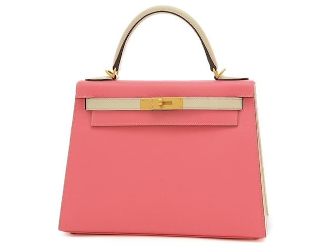 Hermès Hermes Kelly 28 Pink Leder  ref.1338083