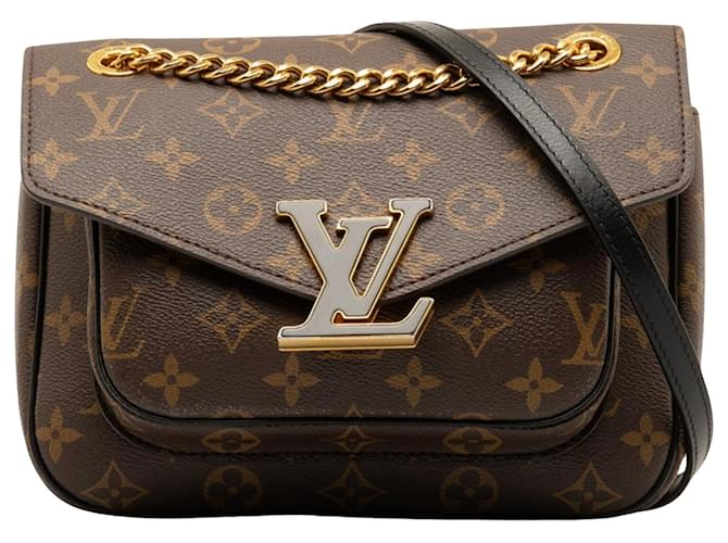 Louis Vuitton Passy Brown Cloth  ref.1338220